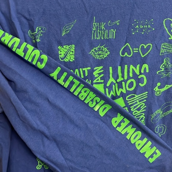 Nike Tee Long Sleeve Empower Disability Culture Small - Picture 5 of 9